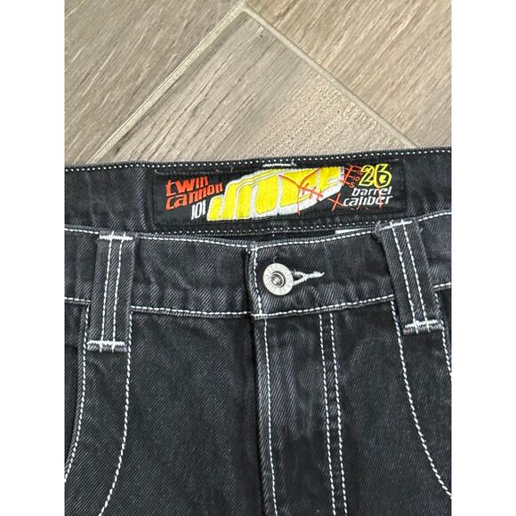 Vintage y2k Men's Black Jnco Baggy Jeans Size 36 - Picture 2 of 11